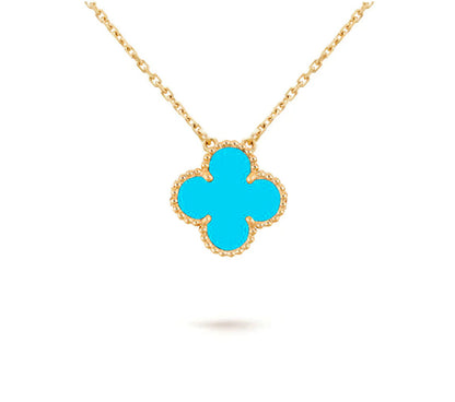 [Peak]15MM CLOVER FLOWER PENDANT NECKLACE COLLECTION