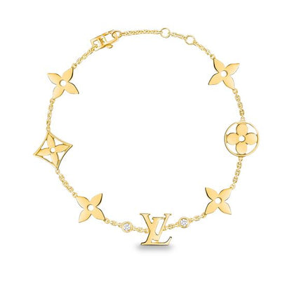 [Peak]STAR AND SUN 7 MOTIFS GOLD BRACELET