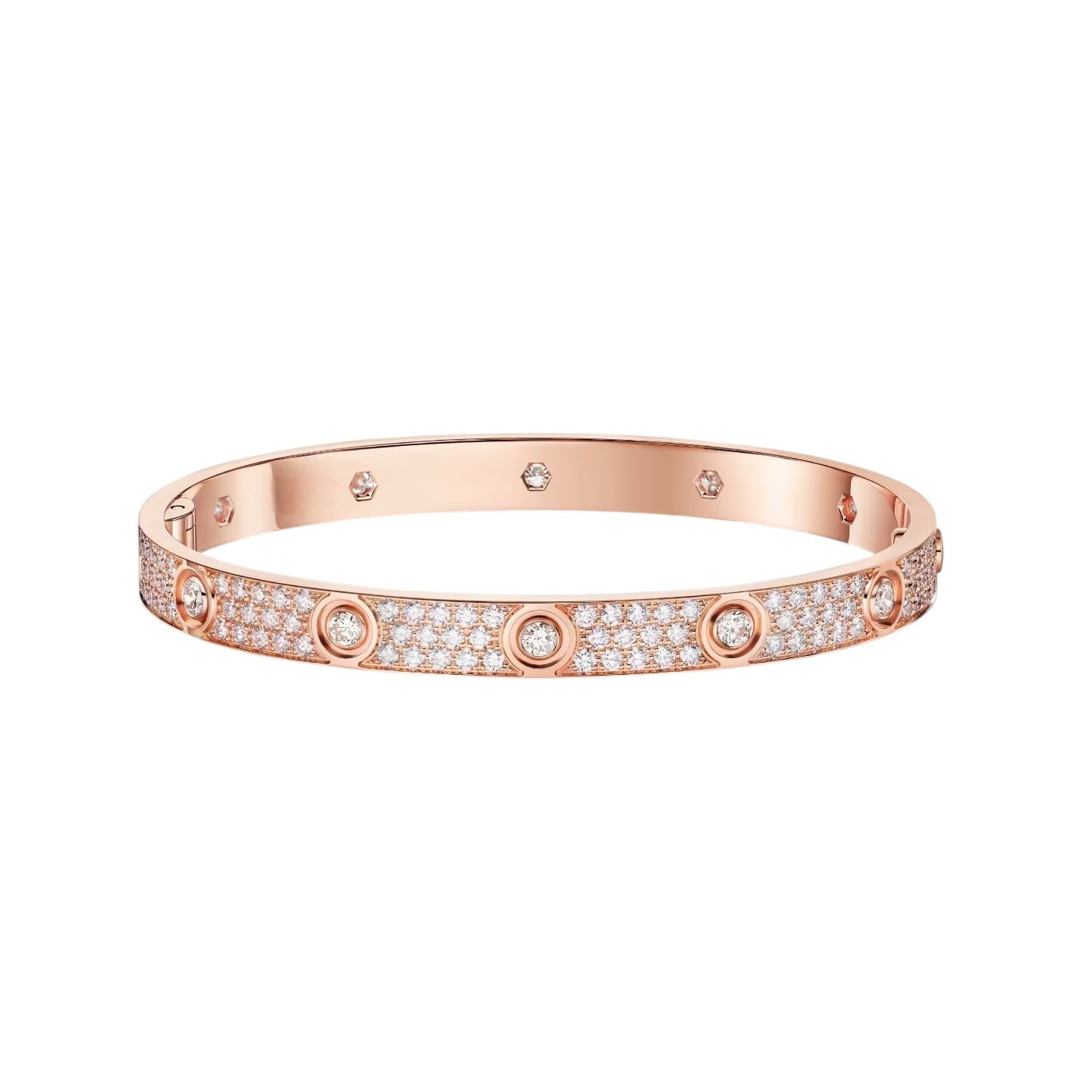 [Peak]CLASSIC 6.1MM LOVE BANGLE - 10-DIAMOND FULL PAVÉ