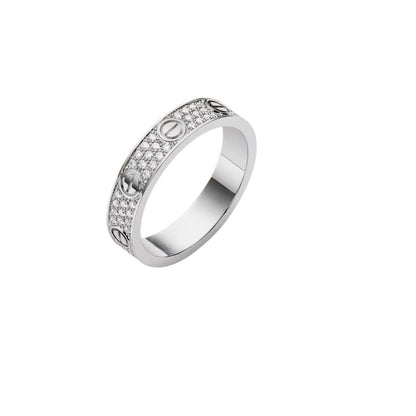 [Peak]LOVE 4MM PAVÉ DIAMOND RING