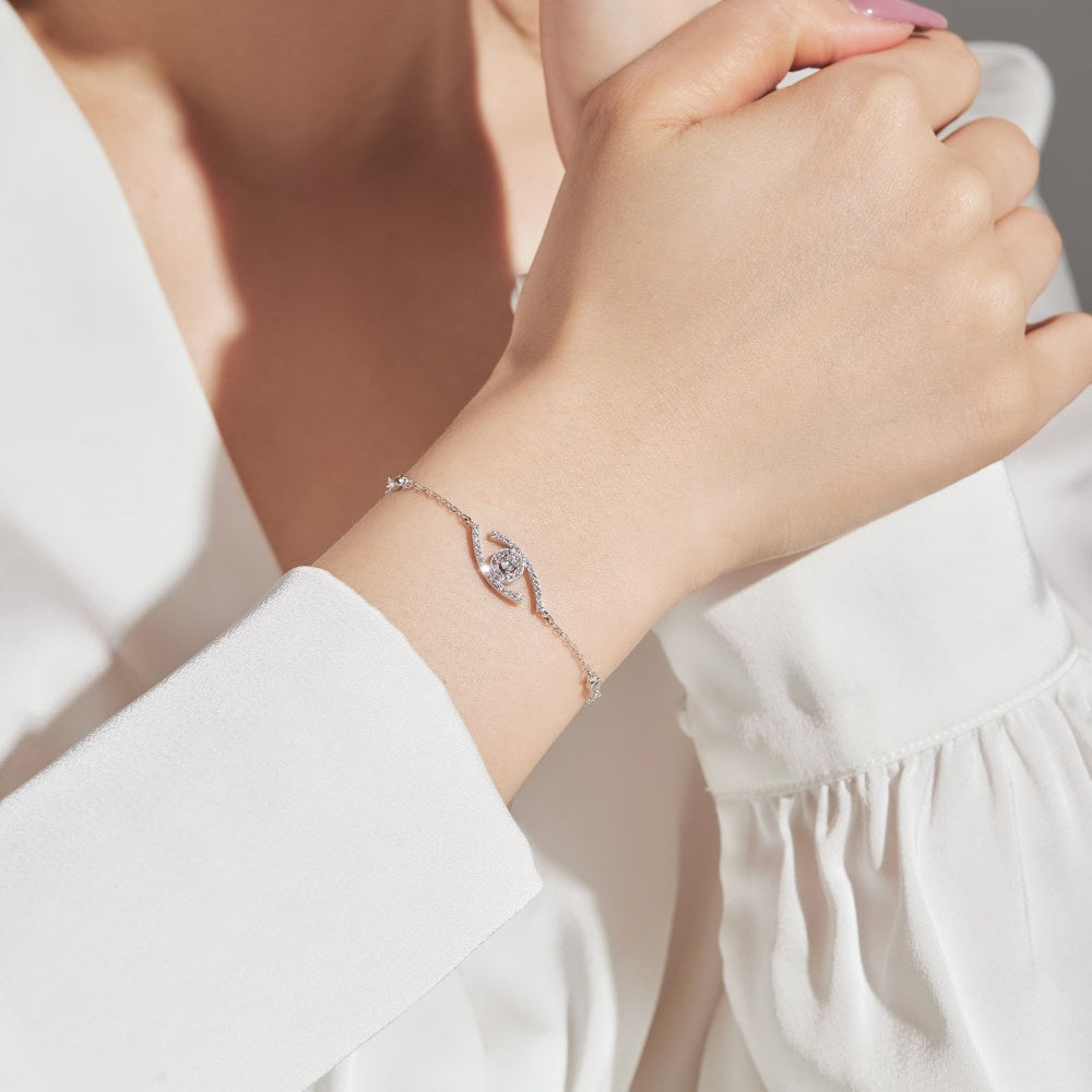 [Peak]LUCKY EYE PAVÉ-SET DIAMOND BRACELET