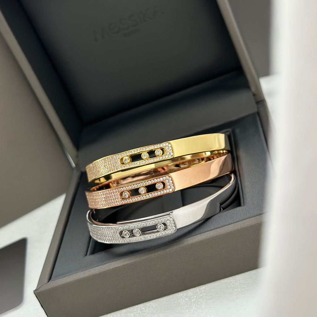 [Peak]MOVE NOA PAVÉ DIAMOND BANGLE BRACELET