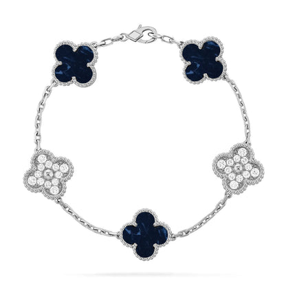 [Peak]LUCKY CLOVER 5-MOTIF BRACELET - PIETERSITE COLLECTION