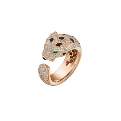 [Peak]PANTHÈRE DE DIAMOND HALF-PAVÉ MEDIUM RING