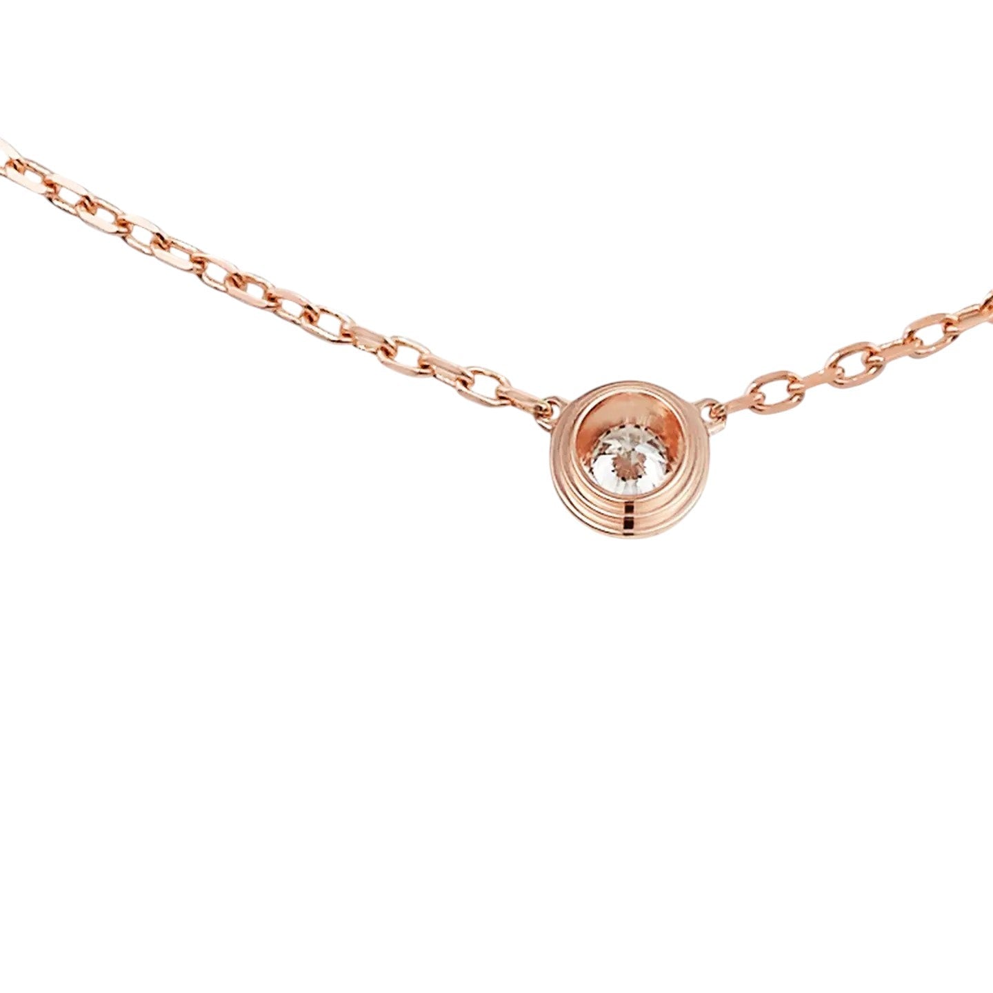 [Peak]LOVE SCREW PENDANT SINGLE DIAMOND NECKLACE
