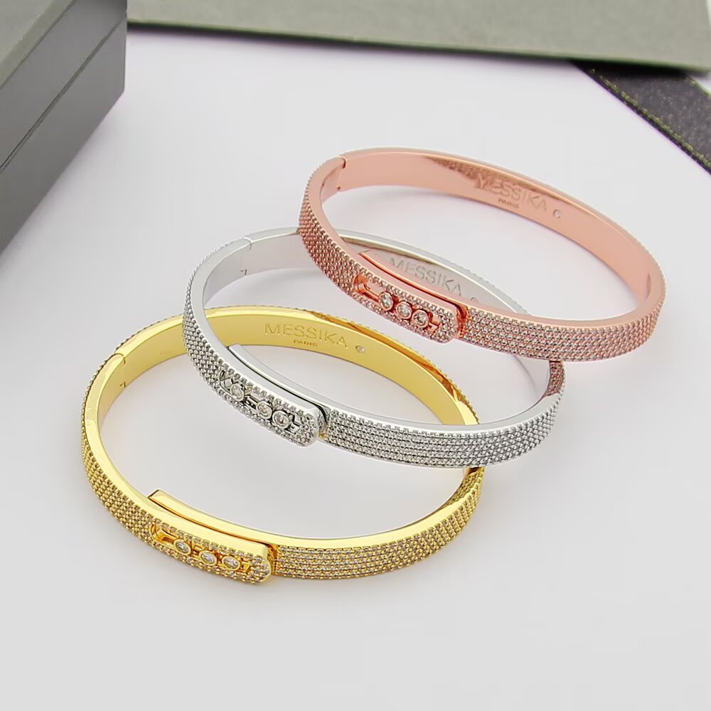 [Peak]MOVE NOA FULL-PAVÉ DIAMOND BANGLE BRACELET