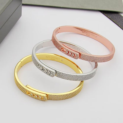 [Peak]MOVE NOA FULL-PAVÉ DIAMOND BANGLE BRACELET