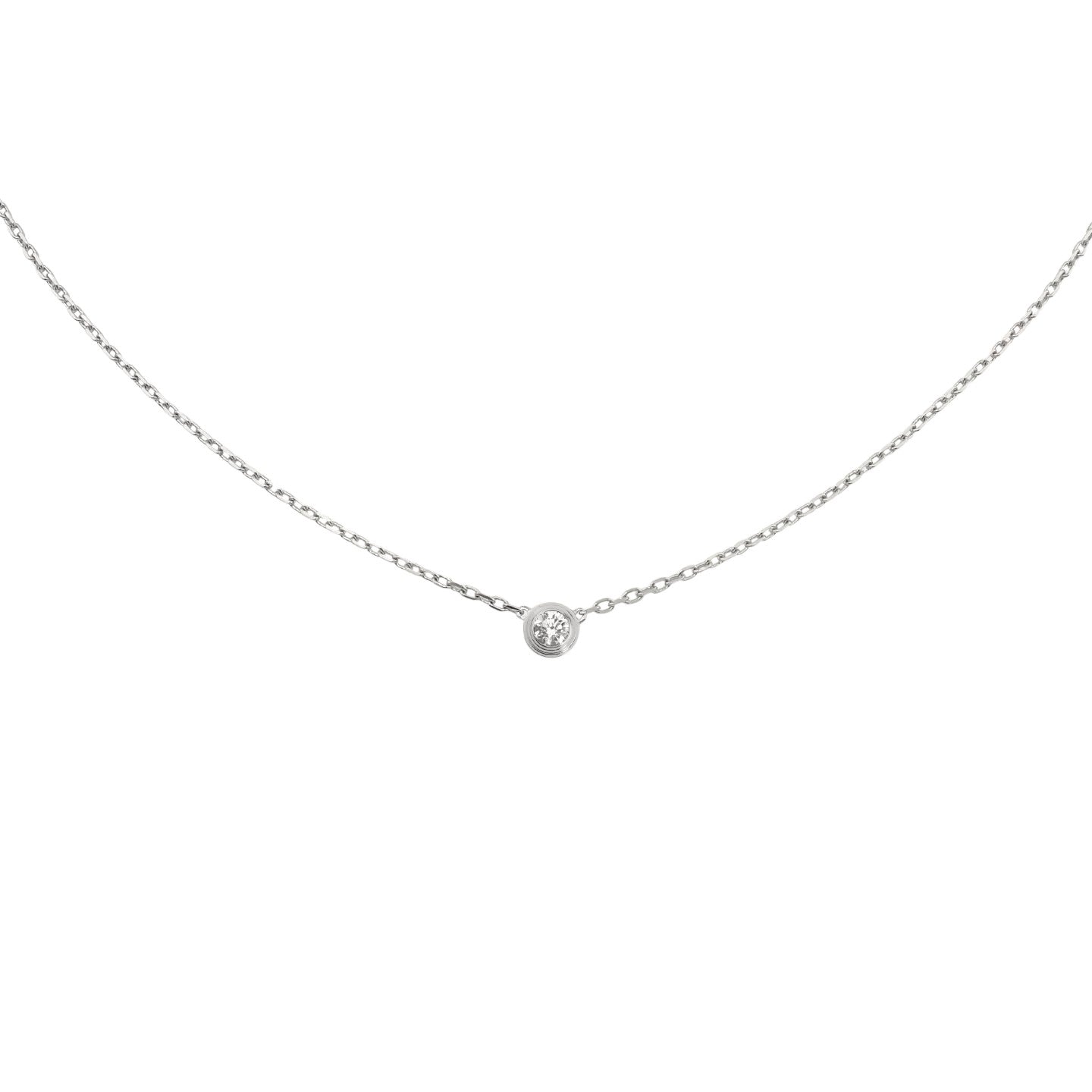 [Peak]LOVE SCREW PENDANT SINGLE DIAMOND NECKLACE