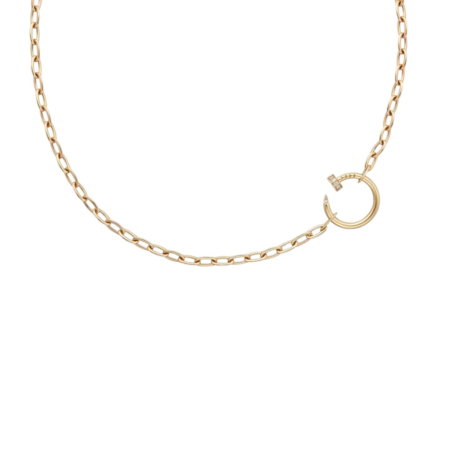 [Peak]CLOU DIAMOND NAIL PENDANT NECKLACE