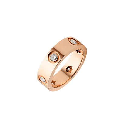 [Peak]LOVE 5.5MM 6 DIAMONDS RING