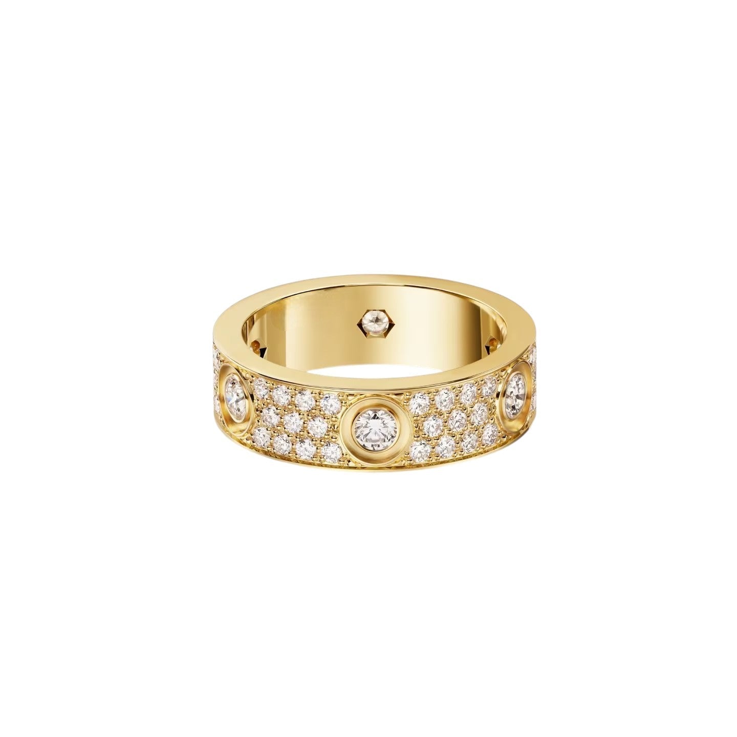 [Peak]LOVE 5.5MM FULL-PAVÉ 6-DIAMOND RING