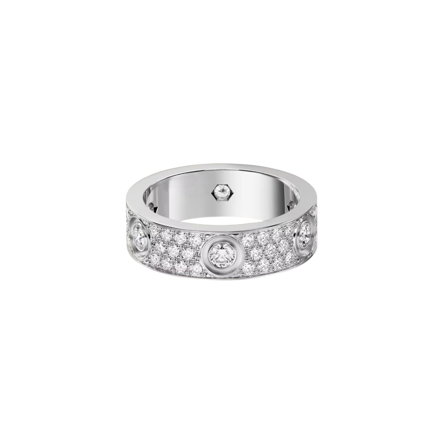 [Peak]LOVE 5.5MM FULL-PAVÉ 6-DIAMOND RING