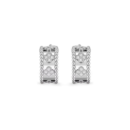 [Peak]KALEIDOSCOPE CLOVER HOOP EARRINGS
