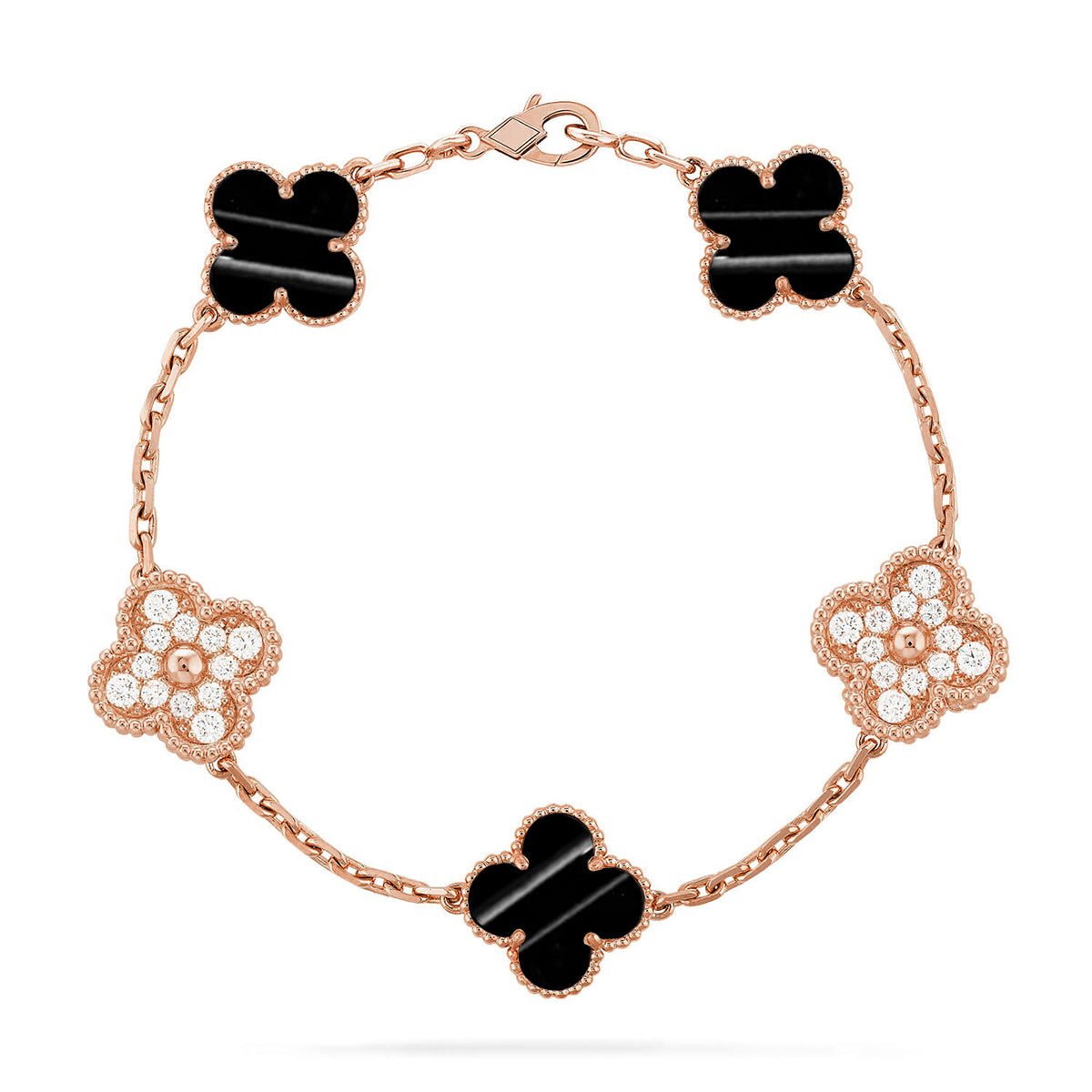 [Peak]LUCKY CLOVER 5-MOTIF BRACELET - PULSE STONE COLLECTION