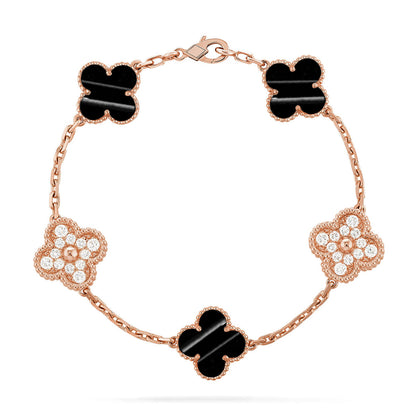 [Peak]LUCKY CLOVER 5-MOTIF BRACELET - PULSE STONE COLLECTION