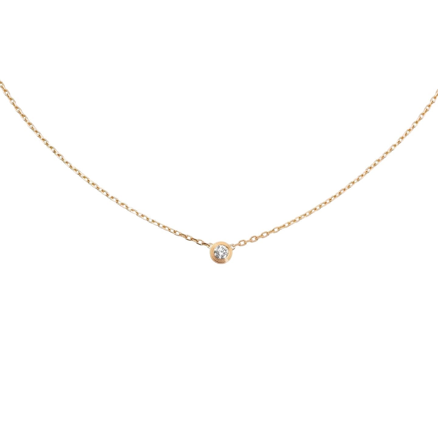 [Peak]LOVE SCREW PENDANT SINGLE DIAMOND NECKLACE