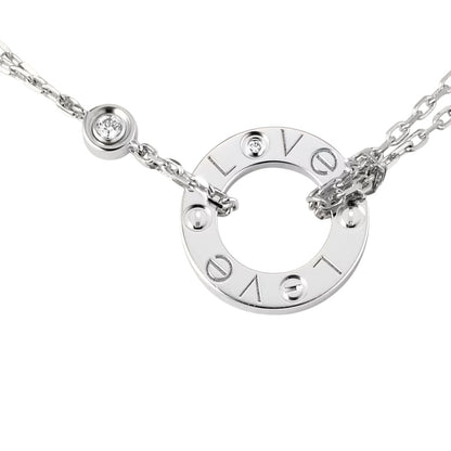 [Peak]LOVE CIRCULAR PENDANT 2-DIAMOND NECKLACE