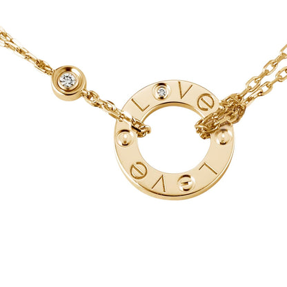 [Peak]LOVE CIRCULAR PENDANT 2-DIAMOND NECKLACE