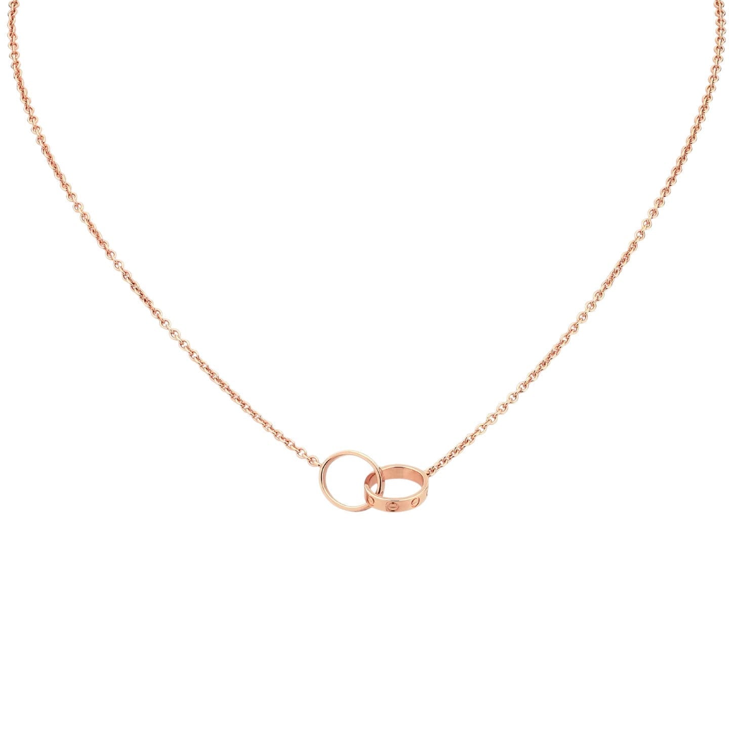 [Peak]LOVE DOUBLE-RING PENDANT NECKLACE