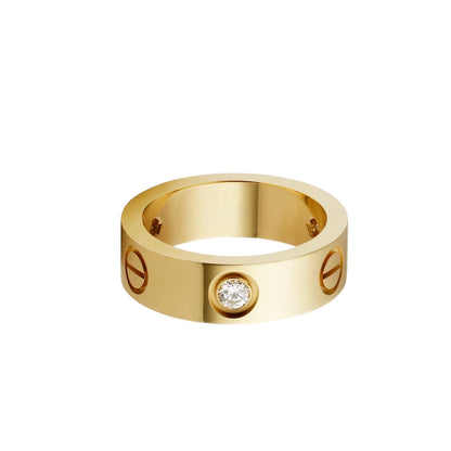 [Peak]LOVE 5.5MM 3 DIAMONDS RING