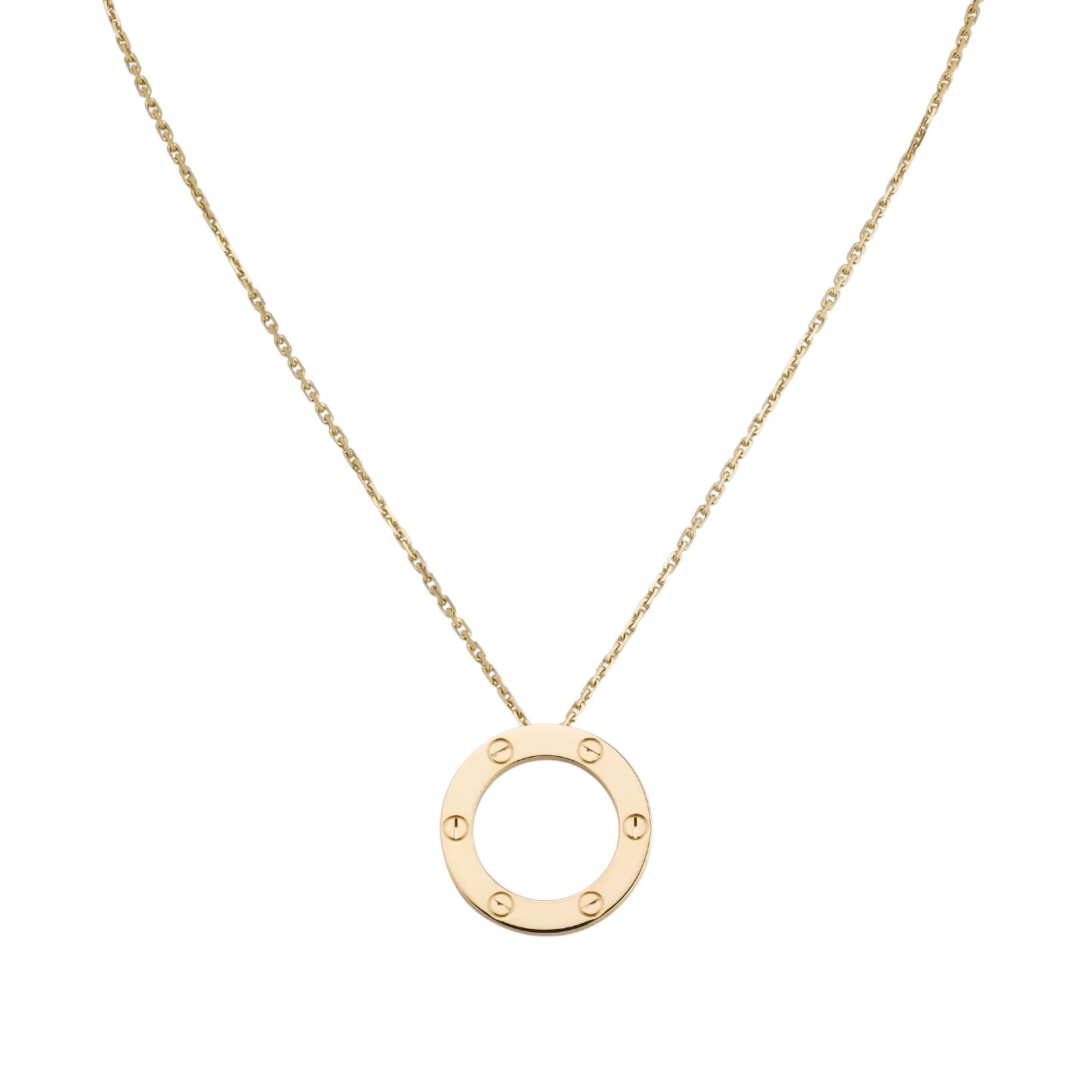 [Peak]LOVE LARGE CIRCULAR PENDANT NECKLACE