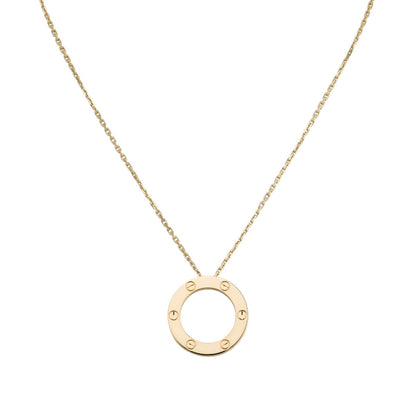 [Peak]LOVE LARGE CIRCULAR PENDANT NECKLACE