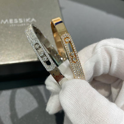 [Peak]MOVE NOA PAVÉ DIAMOND BANGLE BRACELET