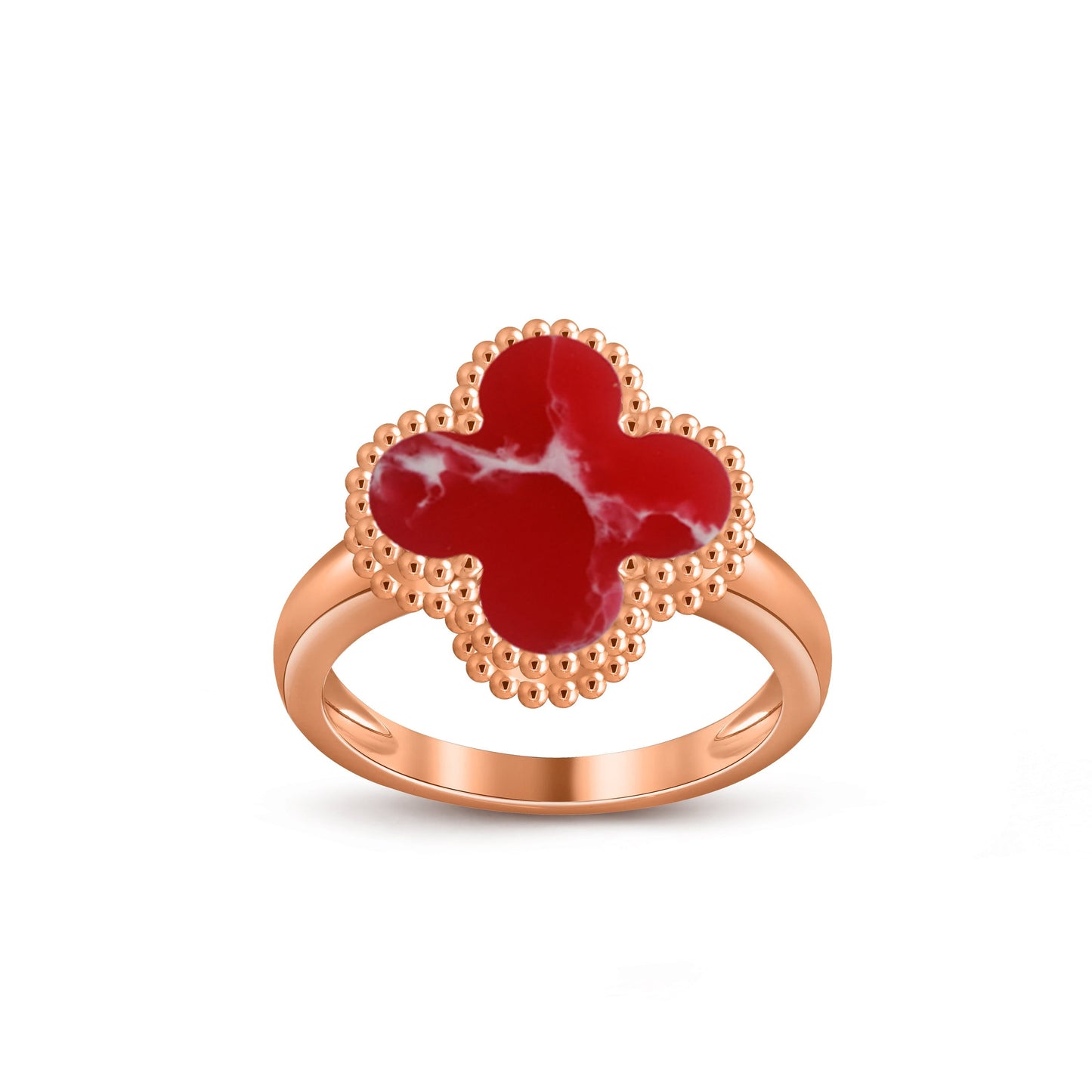 [Peak]LUCKY CLOVER VINTAGE ROSE GOLD RING COLLECTION