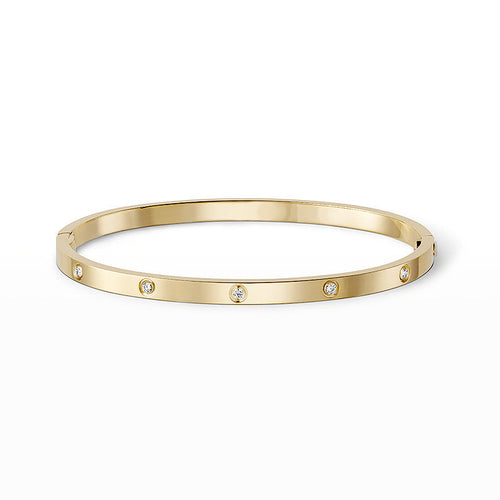 [Peak]LOVE 3.65MM SMALL MODEL BANGLE - 10-DIAMOND
