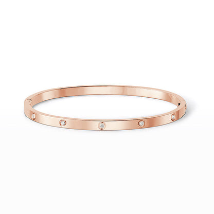[Peak]LOVE 3.65MM SMALL MODEL BANGLE - 10-DIAMOND