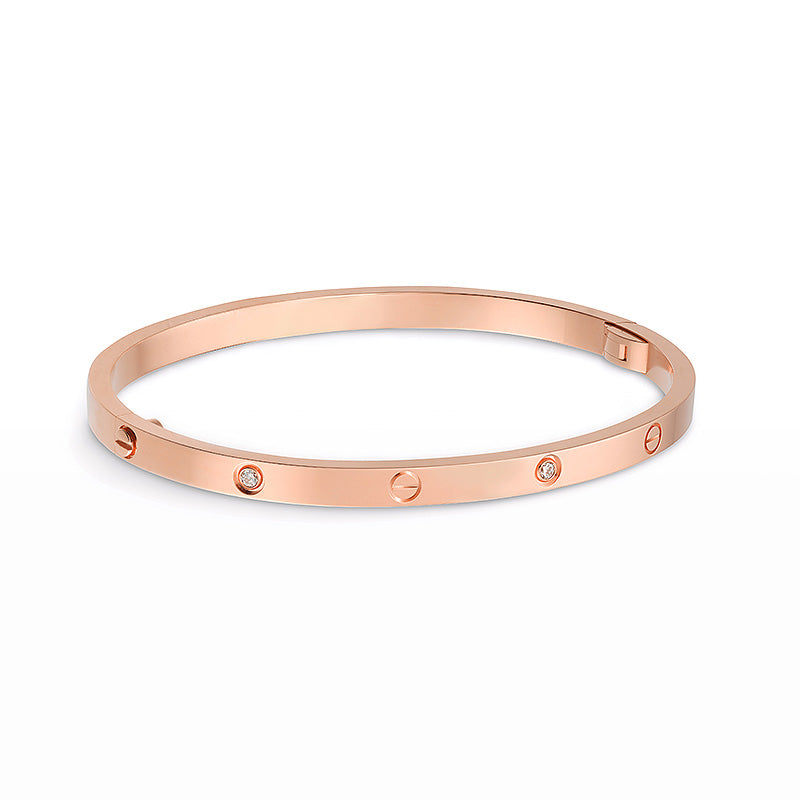 [Peak]LOVE 3.65MM SMALL MODEL BANGLE - 6-DIAMOND