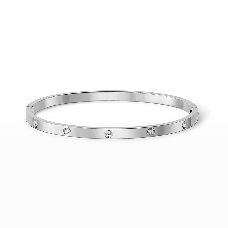 [Peak]LOVE 3.65MM SMALL MODEL BANGLE - 10-DIAMOND