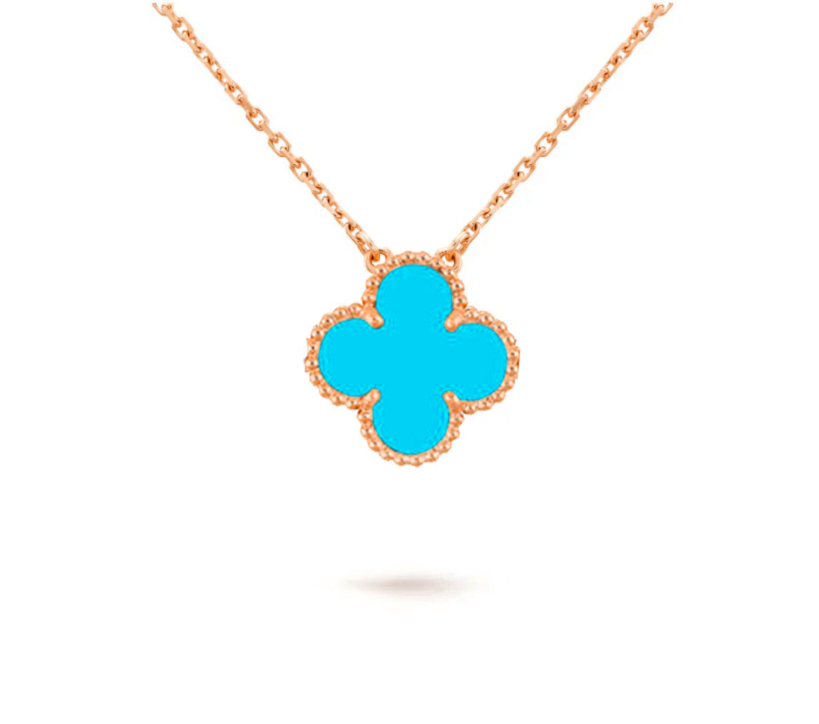 [Peak]15MM CLOVER FLOWER PENDANT NECKLACE COLLECTION