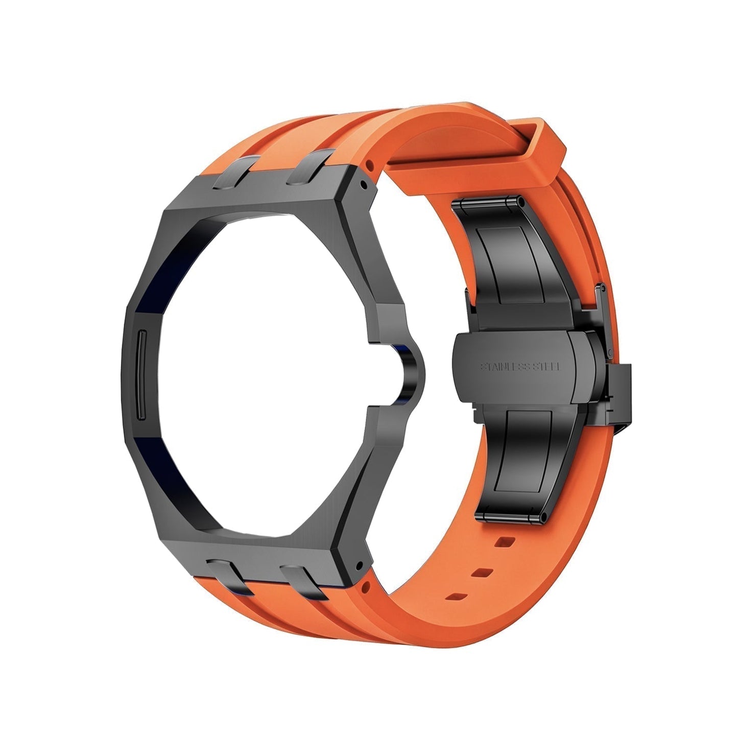 [Peak]OAK POP BLACK STEEL CASE & SILICONE STRAP