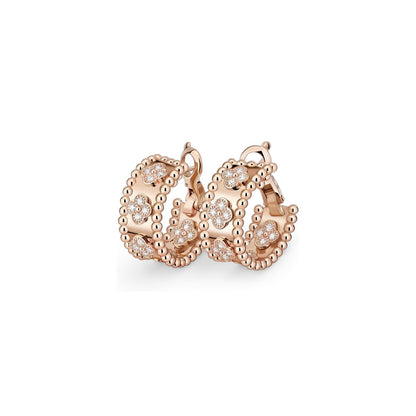 [Peak]KALEIDOSCOPE CLOVER HOOP EARRINGS