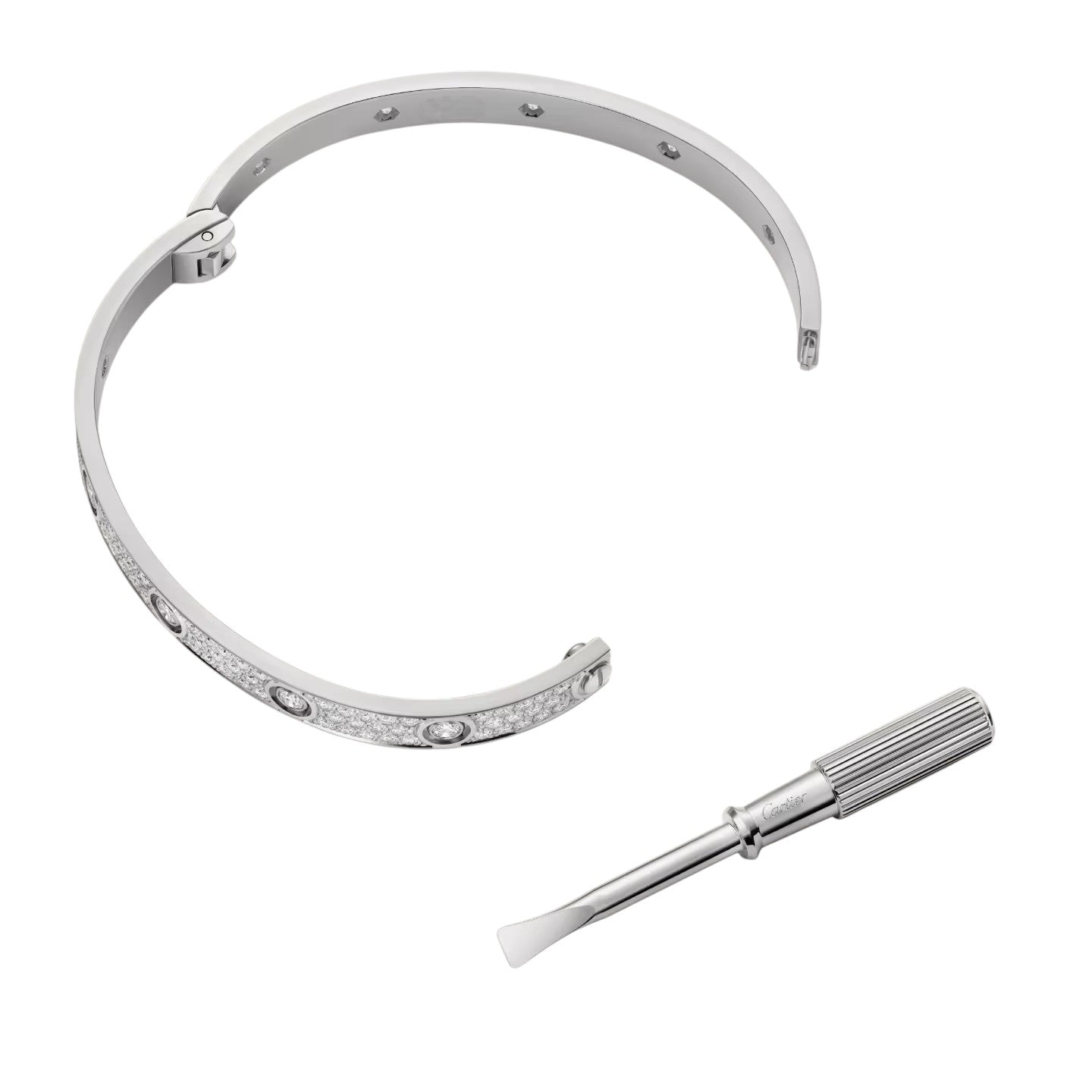 [Peak]CLASSIC 6.1MM LOVE BANGLE - 10-DIAMOND FULL PAVÉ