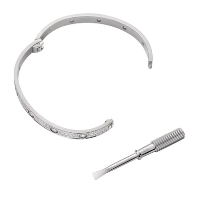 [Peak]CLASSIC 6.1MM LOVE BANGLE - 10-DIAMOND FULL PAVÉ