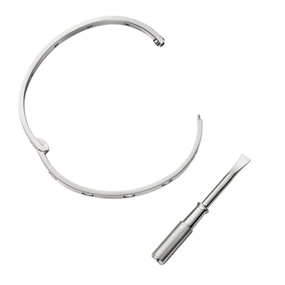 [Peak]CLASSIC 6.1MM LOVE SINGLE-SCREW CLOSURE BANGLE - 10-DIAMOND