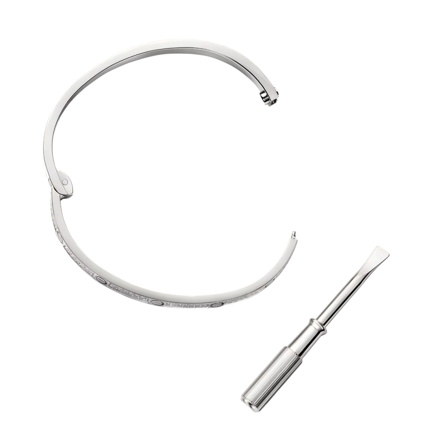 [Peak]CLASSIC 3.65MM LOVE FULL PAVE BANGLE