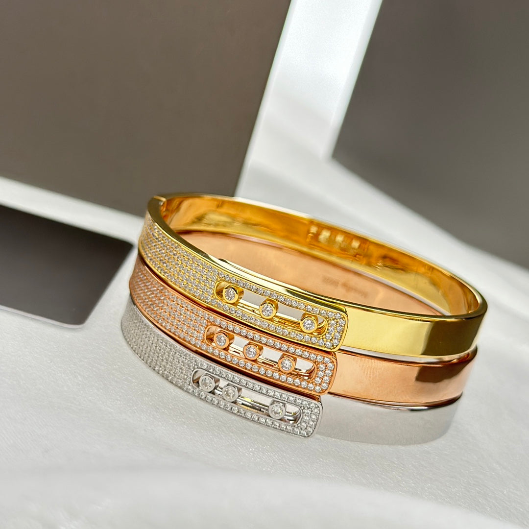[Peak]MOVE NOA PAVÉ DIAMOND BANGLE BRACELET