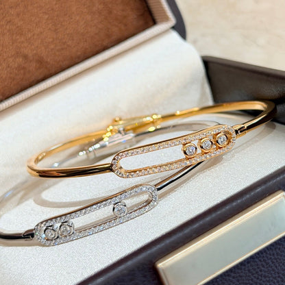 [Peak]MOVE PAVÉ DIAMOND BANGLE BRACELET M