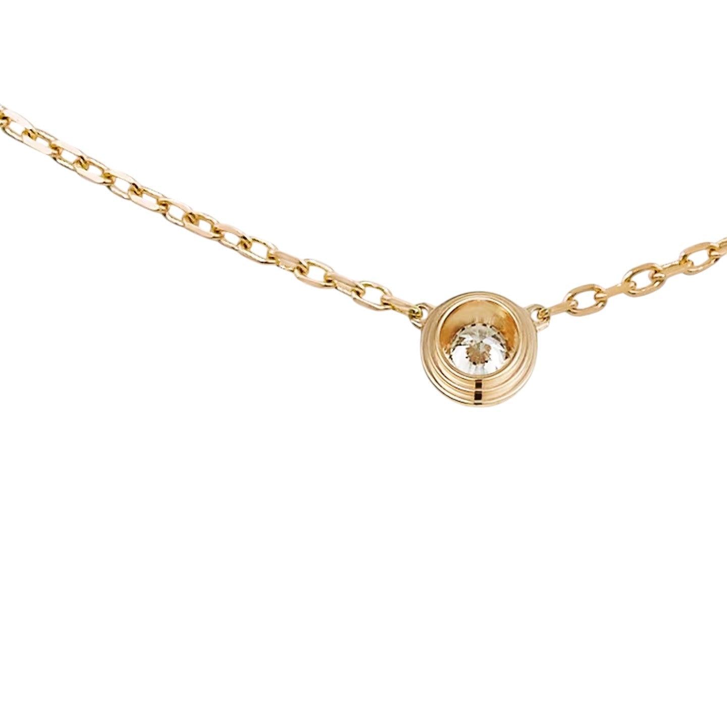 [Peak]LOVE SCREW PENDANT SINGLE DIAMOND NECKLACE