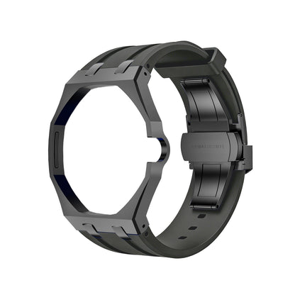 [Peak]OAK POP BLACK STEEL CASE & SILICONE STRAP