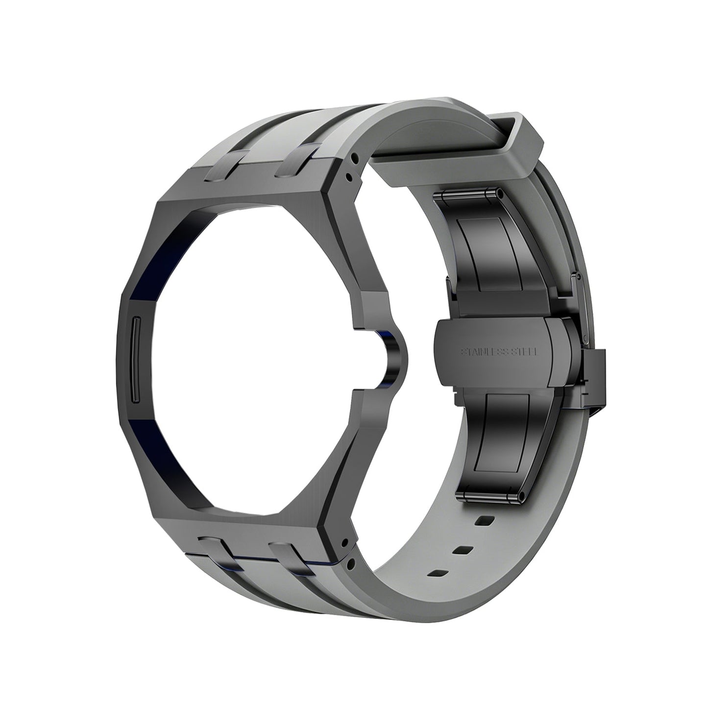 [Peak]OAK POP BLACK STEEL CASE & SILICONE STRAP