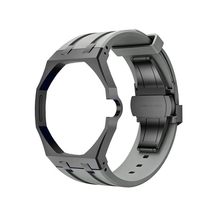 [Peak]OAK POP BLACK STEEL CASE & SILICONE STRAP