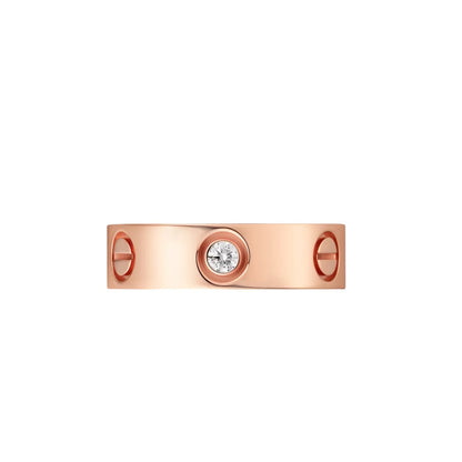 [Peak]LOVE 5.5MM 3 DIAMONDS RING