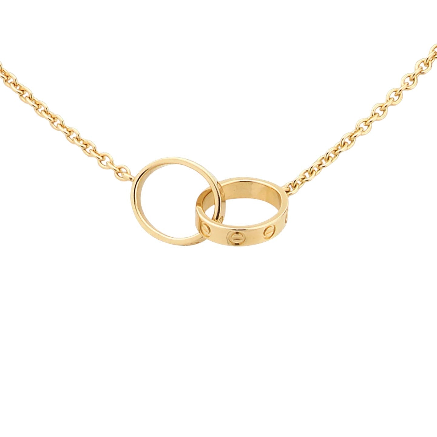 [Peak]LOVE DOUBLE-RING PENDANT NECKLACE