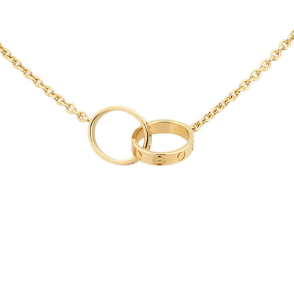 [Peak]LOVE DOUBLE-RING PENDANT NECKLACE