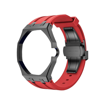 [Peak]OAK POP BLACK STEEL CASE & SILICONE STRAP