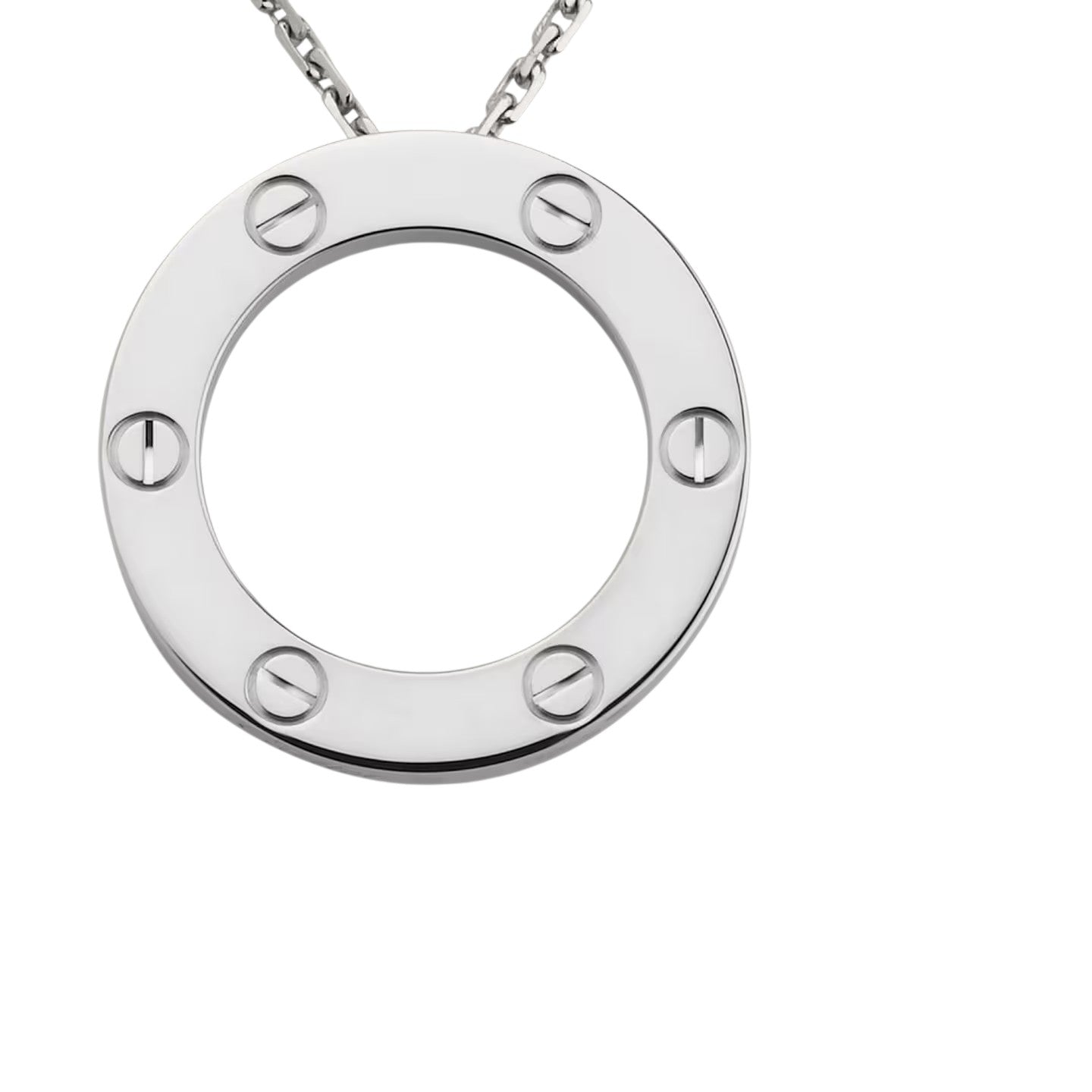 [Peak]LOVE LARGE CIRCULAR PENDANT NECKLACE